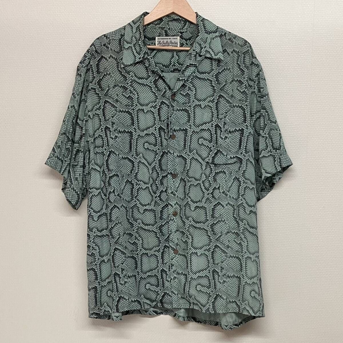 WACKO MARIA 22SS PYTHON Hawaiian SHIRT ワコマリア アロハシャツ アニマル サイズL