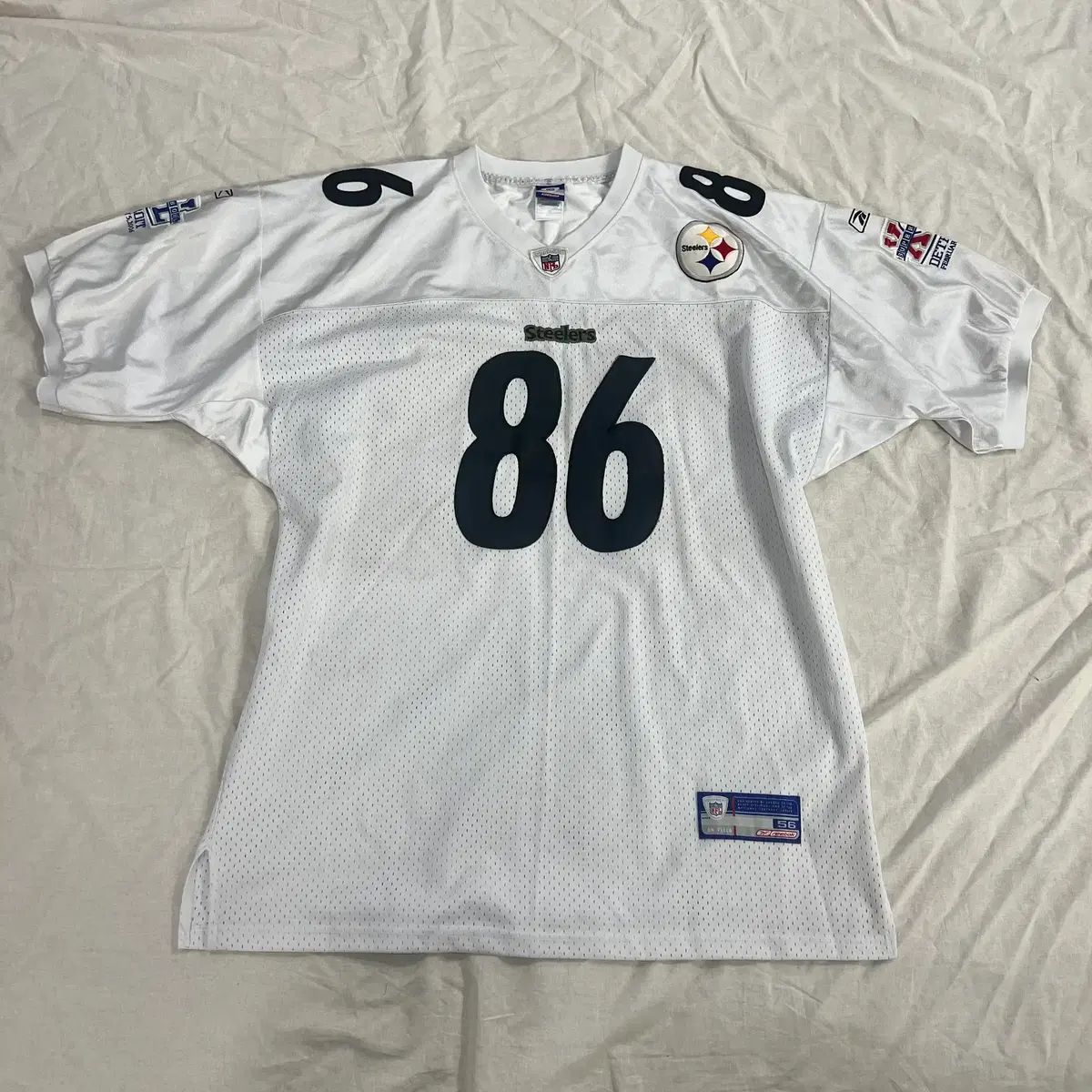 NFL リーボック 浦項スティーラース Ward ウォード #86 フットボール ジャージ 白