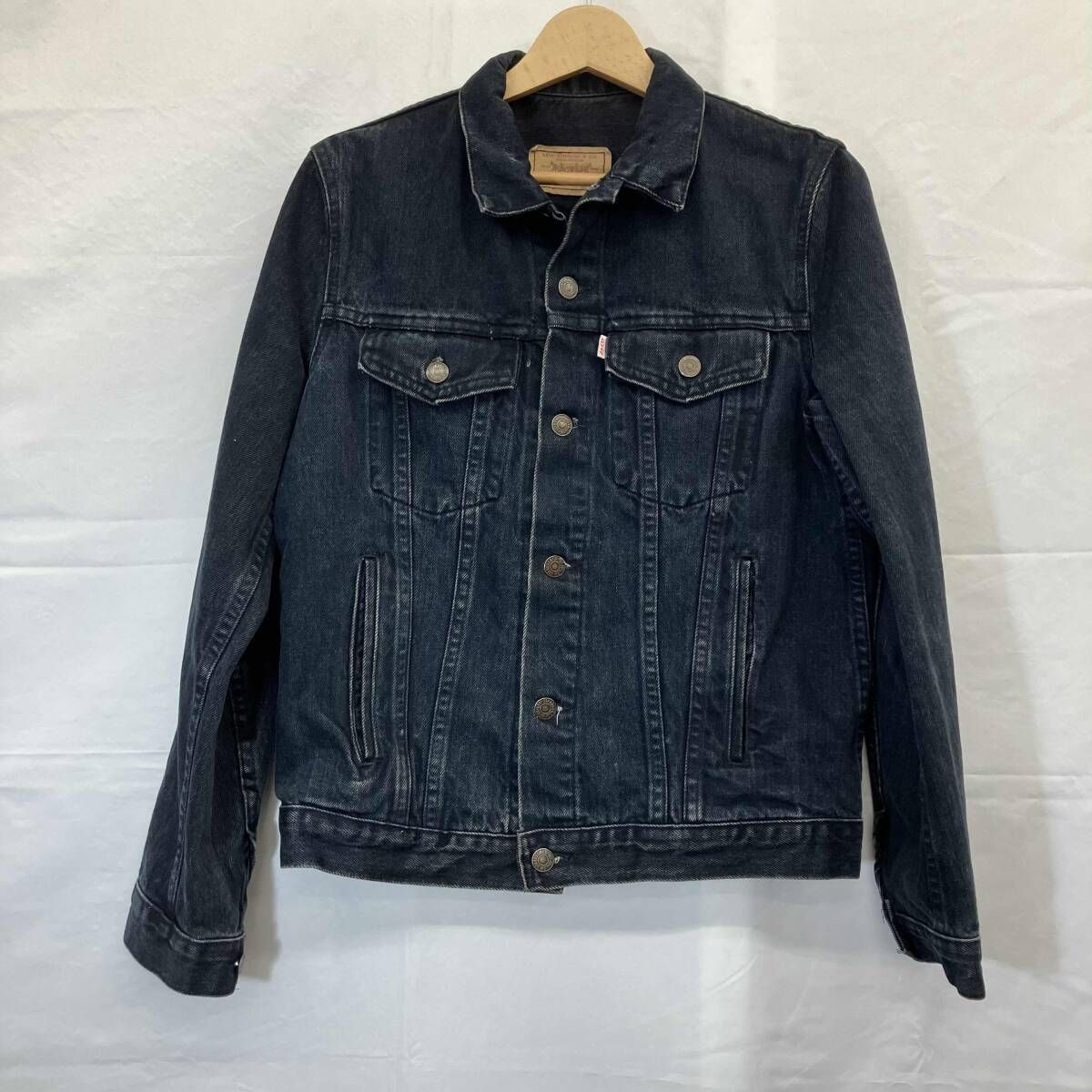 LEVI'S/リーバイス/Gジャン/デニムジャケット/70506/イギリス製/80s/古着/後染めブラック/ Sサイズ