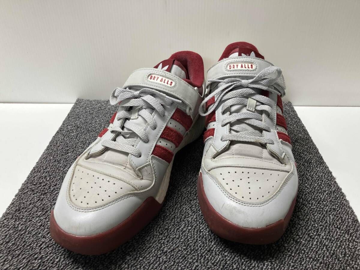 adidas アディダス S42977 サイズ28.5cm ×ヒューマンメイド コンソーシアム フォーラム ロー グレ×レッド スニーカー
