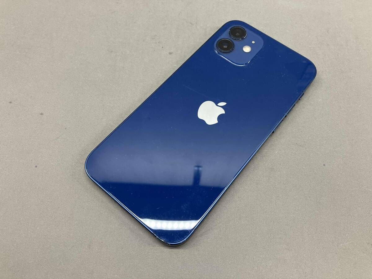 【SIMロック解除済】MGHX3J/A iPhone 12 128GB ブルｰ docomo