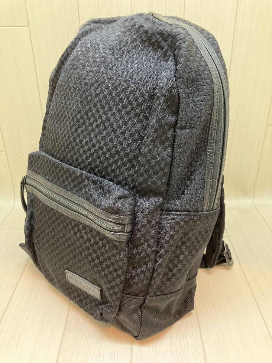 ★ BLACK LABEL CRESTBRIDGE ブラックレーベル クレストブリッジ バックパック リュック メッシュナイロン ブラック 通年