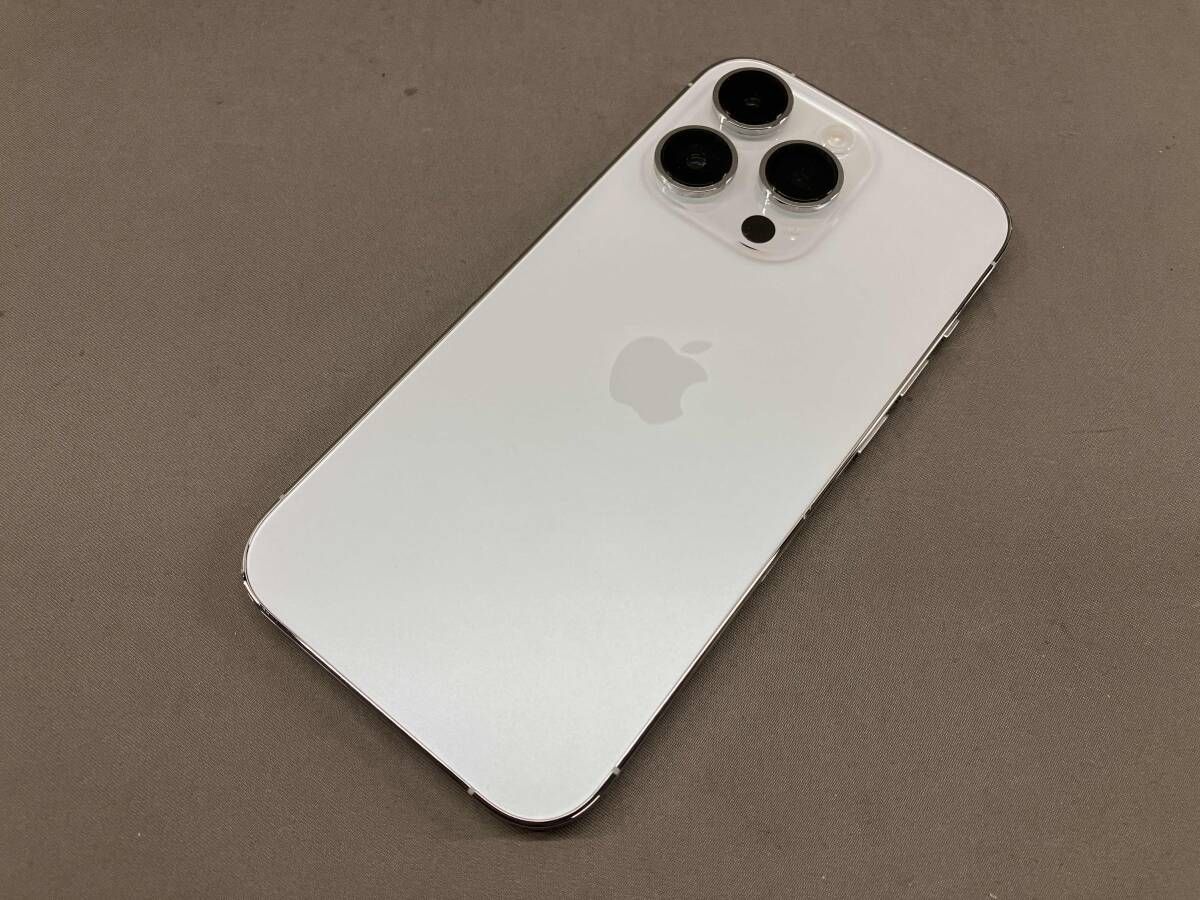 【SIMロック解除済】MQ013J/A iPhone 14 Pro 128GB シルバｰ docomo