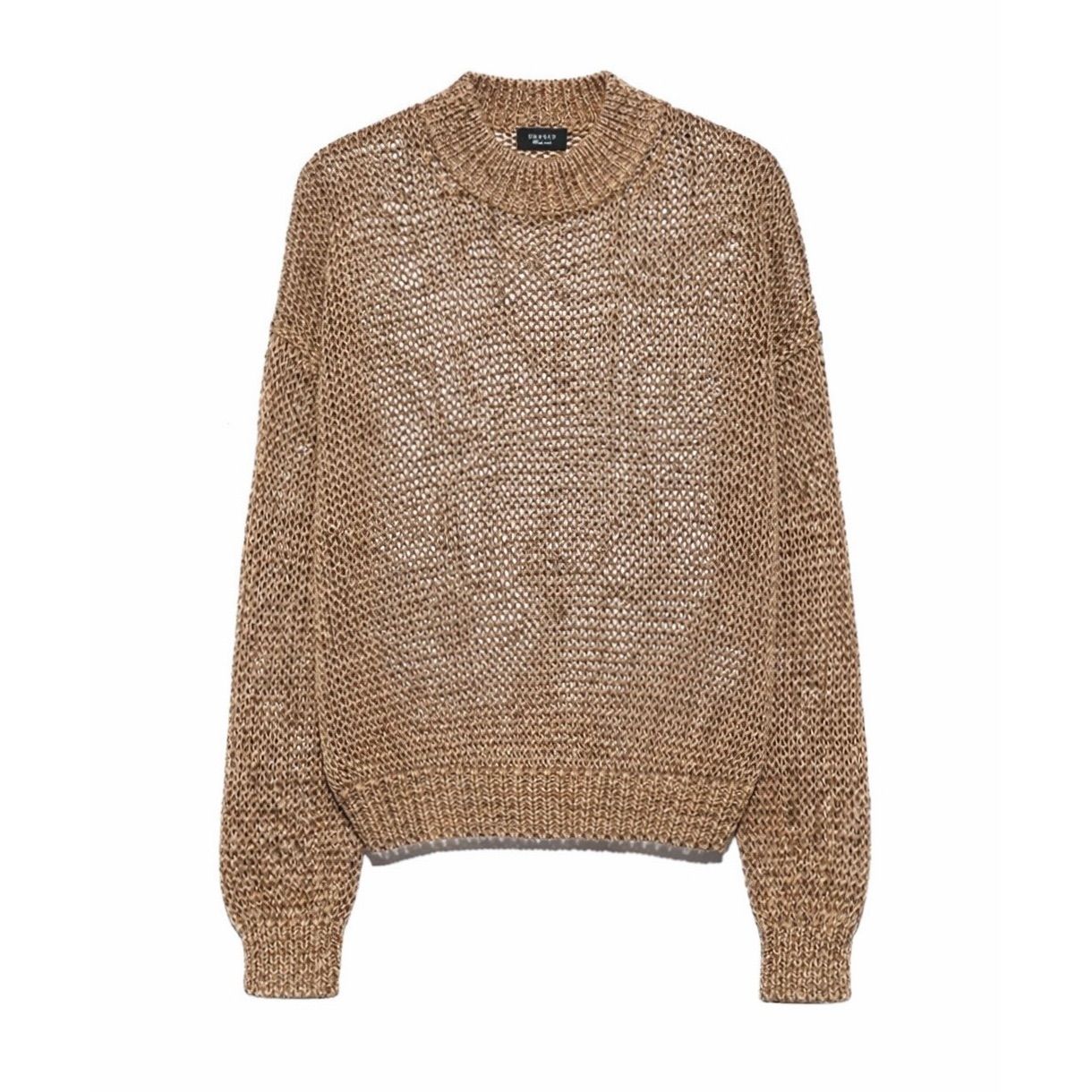 UNUSED アンユーズド 26SS US2556 Drop pullover knit (MINT×CAMEL) 2 新品