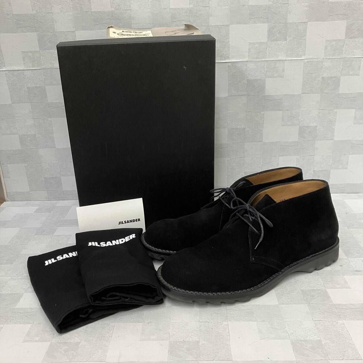 JIL SANDER ジルサンダー ブーツ JUT588 CASTRO OLEATO 26.5cm ブラック 箱あり