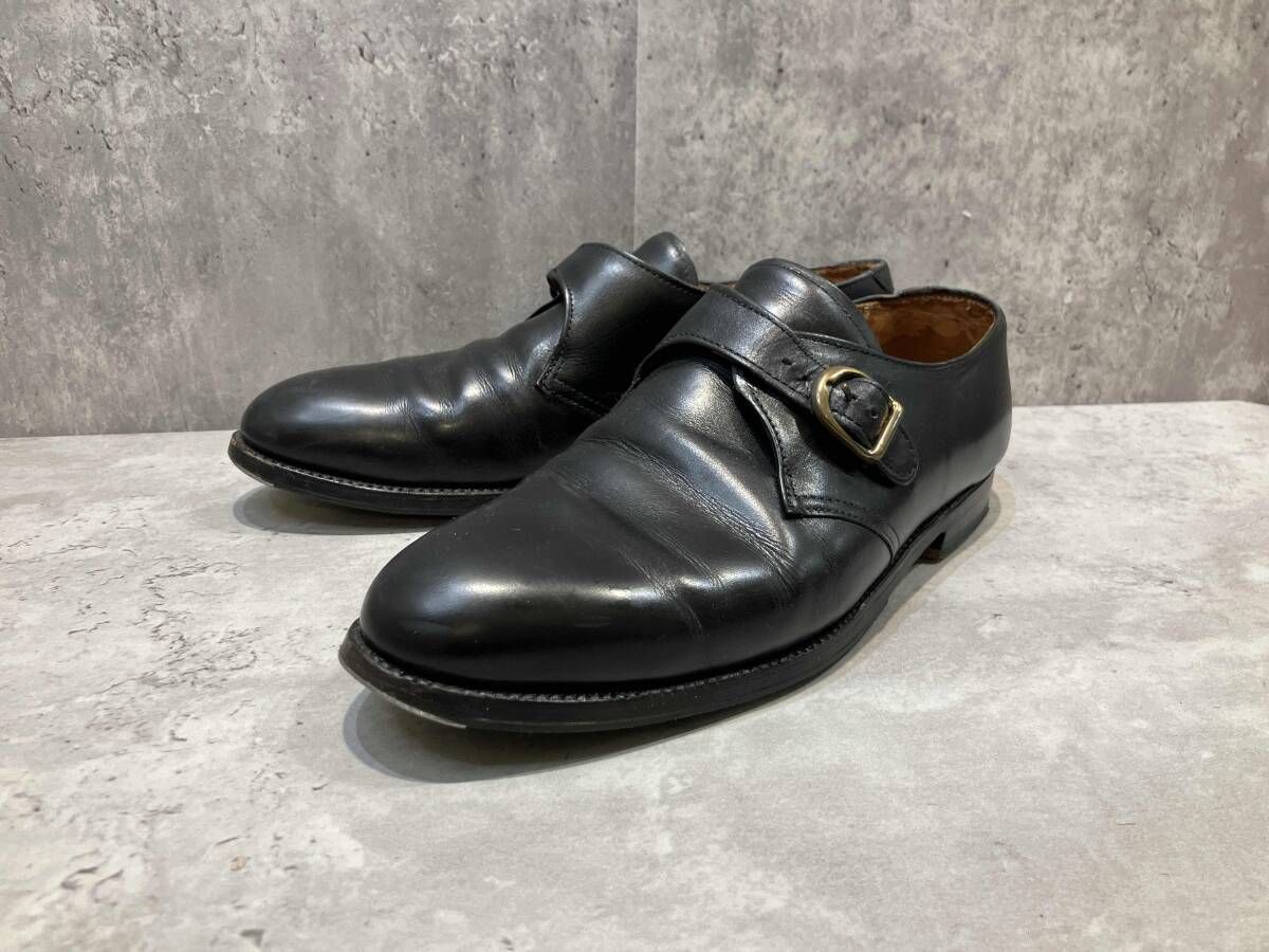 ALDEN オールデン レザーシューズ ドレスシューズ モンクストラップ US8 ブラック