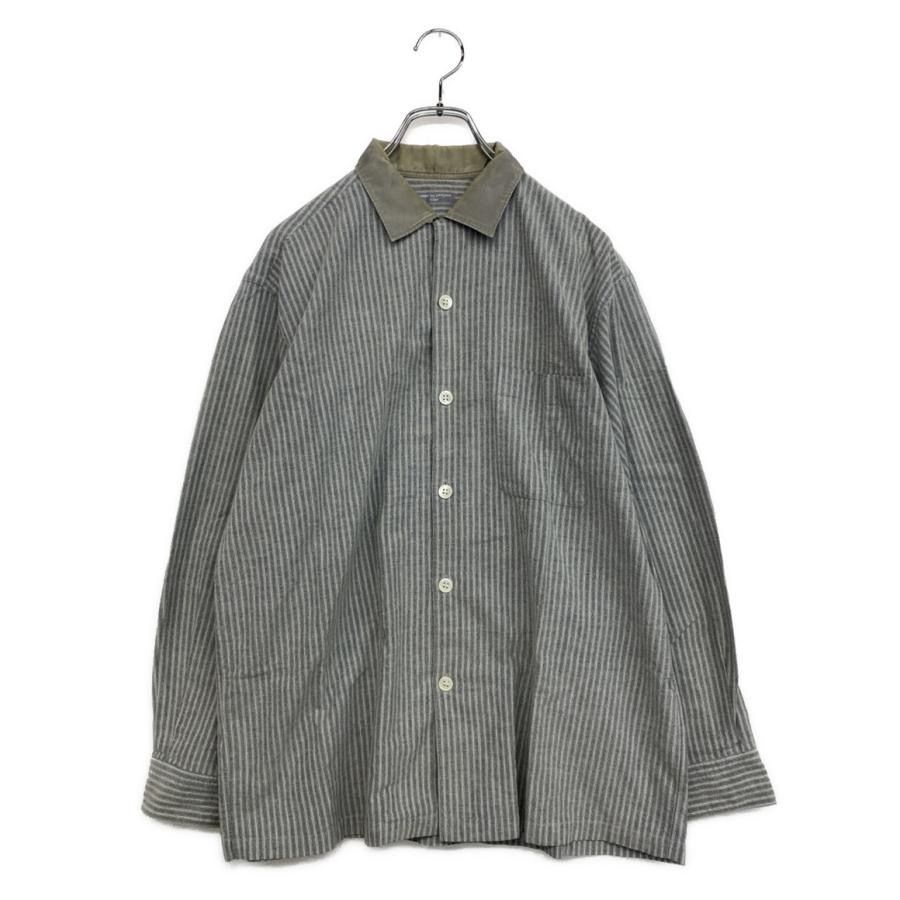 archive COMME des GARCONS HOMME ストライプ長袖シャツ sグレー コムデギャルソンオム