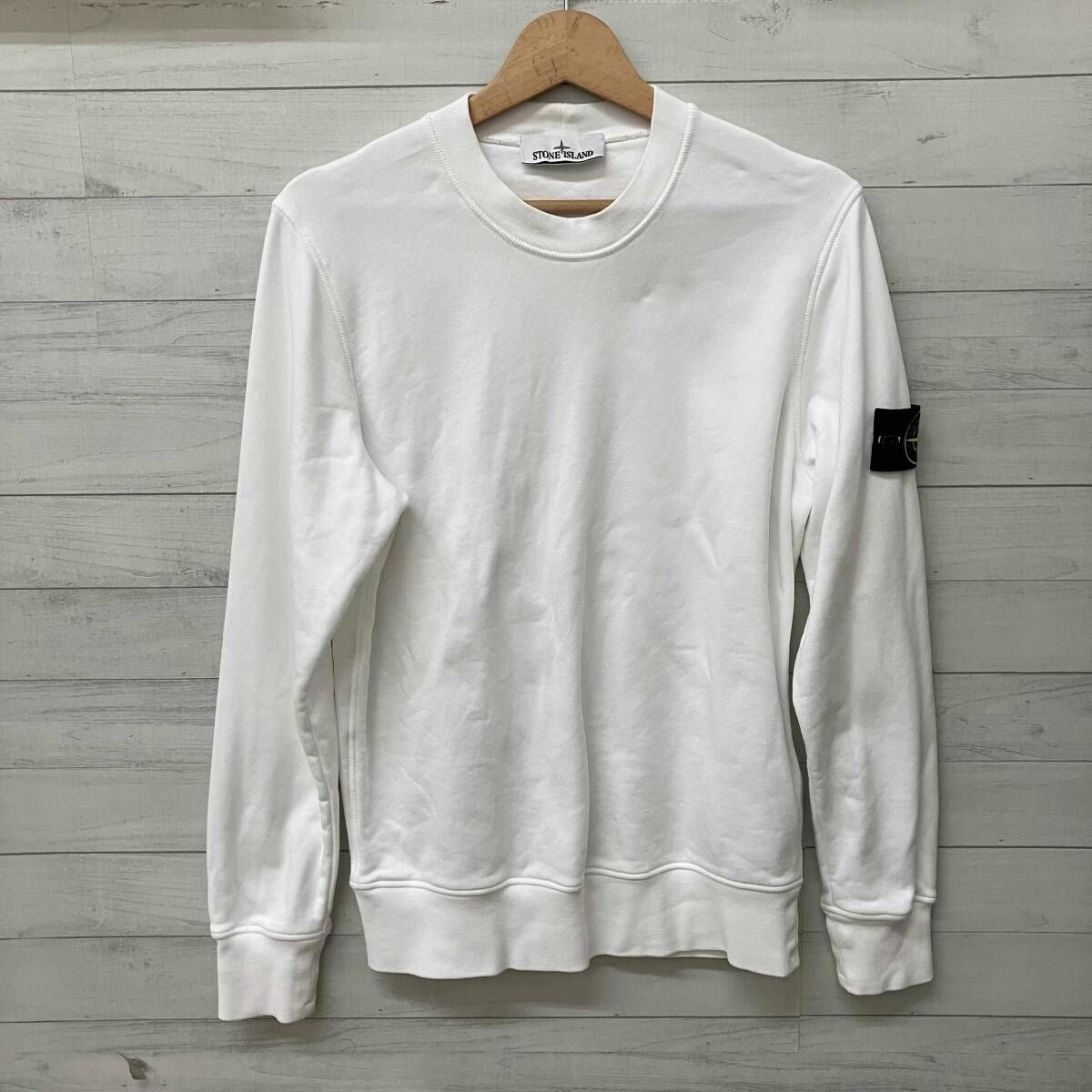 STONE ISLAND ストーンアイランド トレーナー ホワイト クルーネック