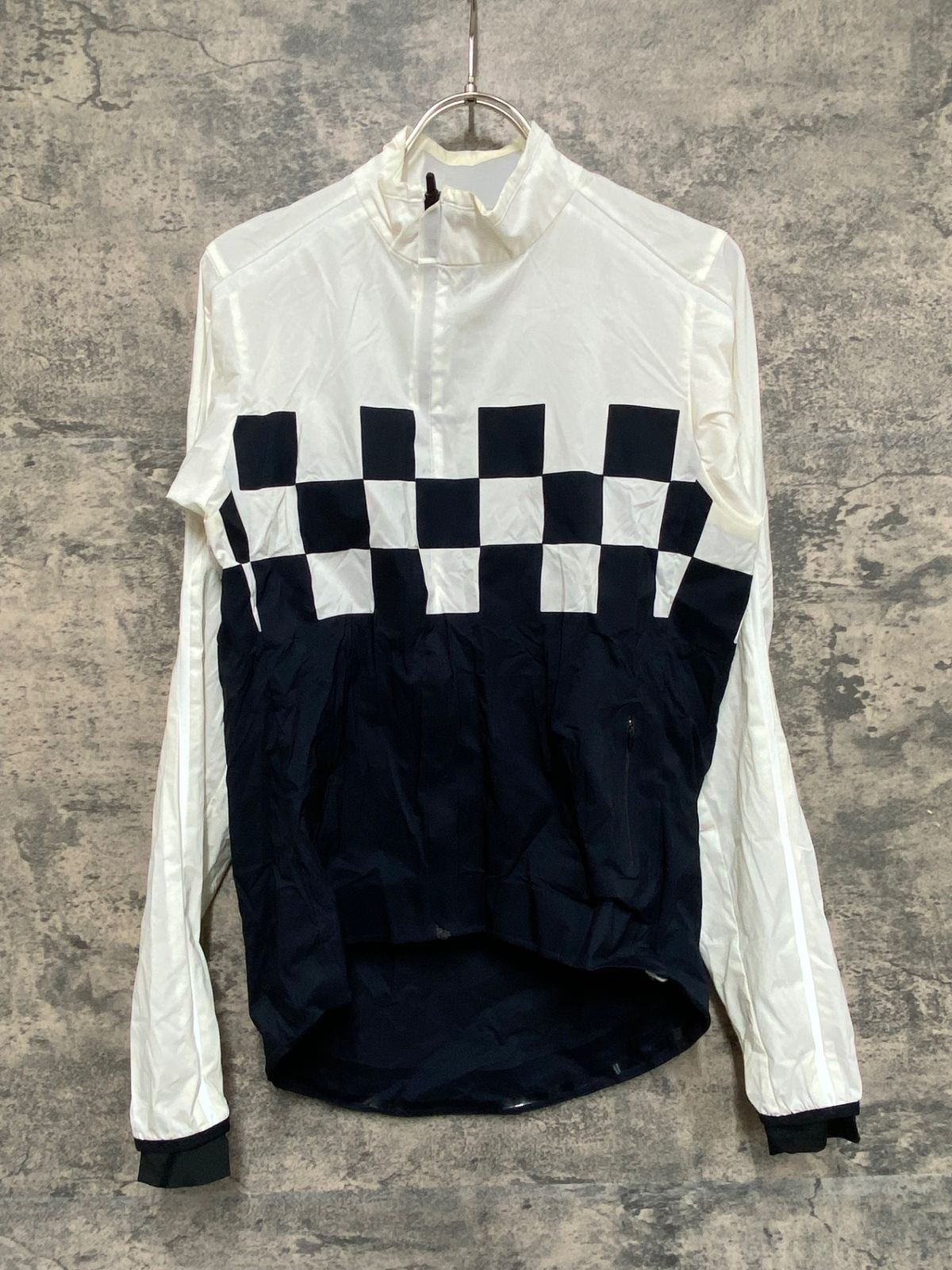 KF470 ラファ Rapha CLASSIC WIND CHECK JACKET 長袖 ウィンドブレーカー 白 黒 XS