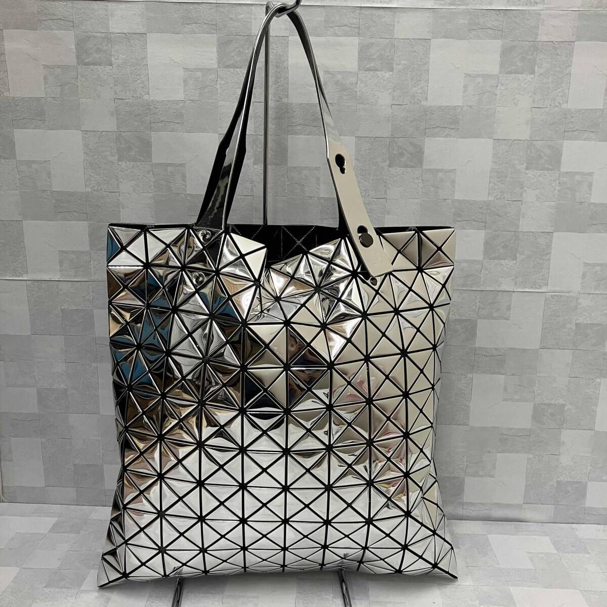 BAO BAO ISSEY MIYAKE バオバオイッセイ ミヤケ トートバッグ PRISM プリズム BB43-AG103 日本製 シルバー
