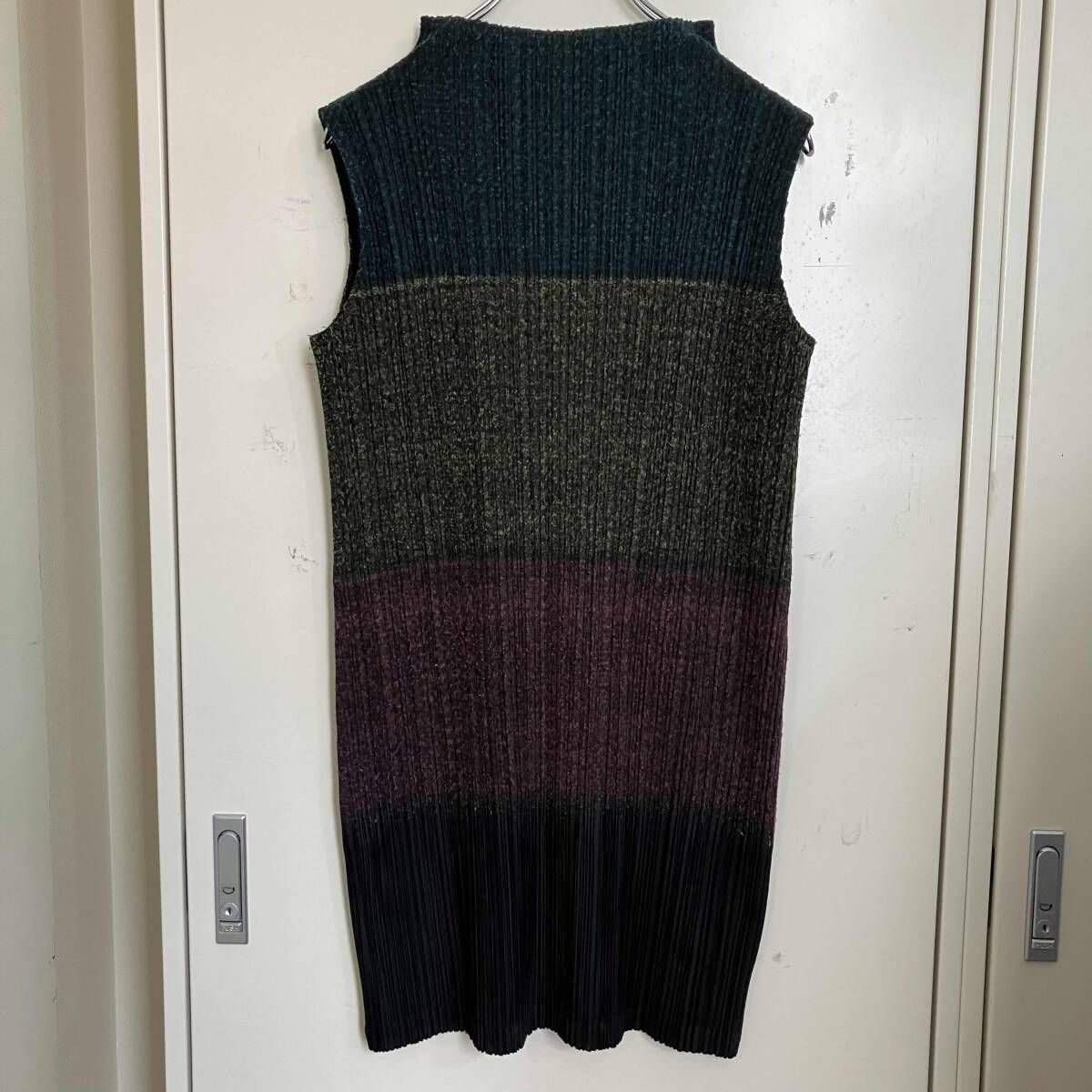 10aw PLEATS PLEASE ノースリーブワンピース グラデーションプリーツ PP03-JT688 サイズ3 マルチカラー プリーツプリーズ