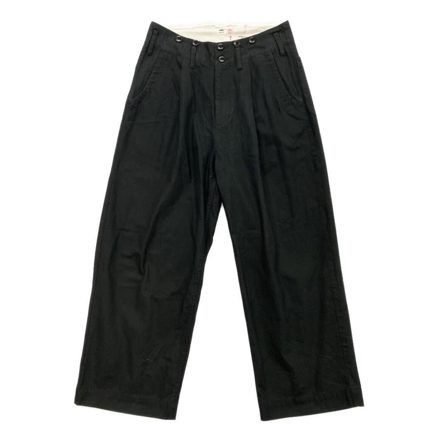 GURANK オックスフォードワークトラウザーパンツ size 4 ブラック グランク