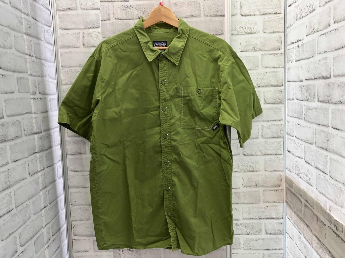 patagonia/半袖シャツ/カーキ/Mサイズ/オーガニックコットン/パタゴニア/52342S6