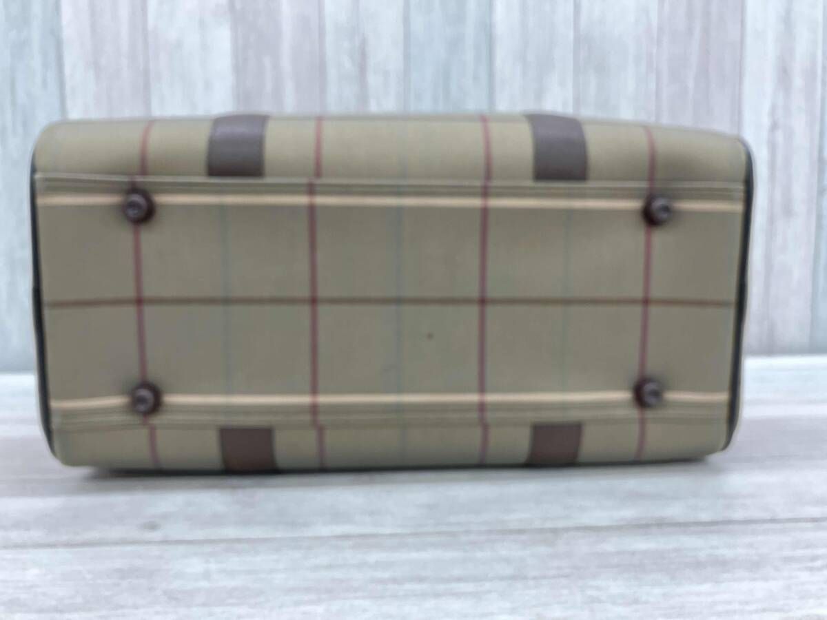 BURBERRY／バーバリー／ボストンバック／ノバチェック柄／玉虫色／箱