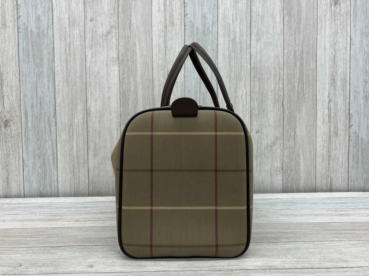 BURBERRY／バーバリー／ボストンバック／ノバチェック柄／玉虫色／箱