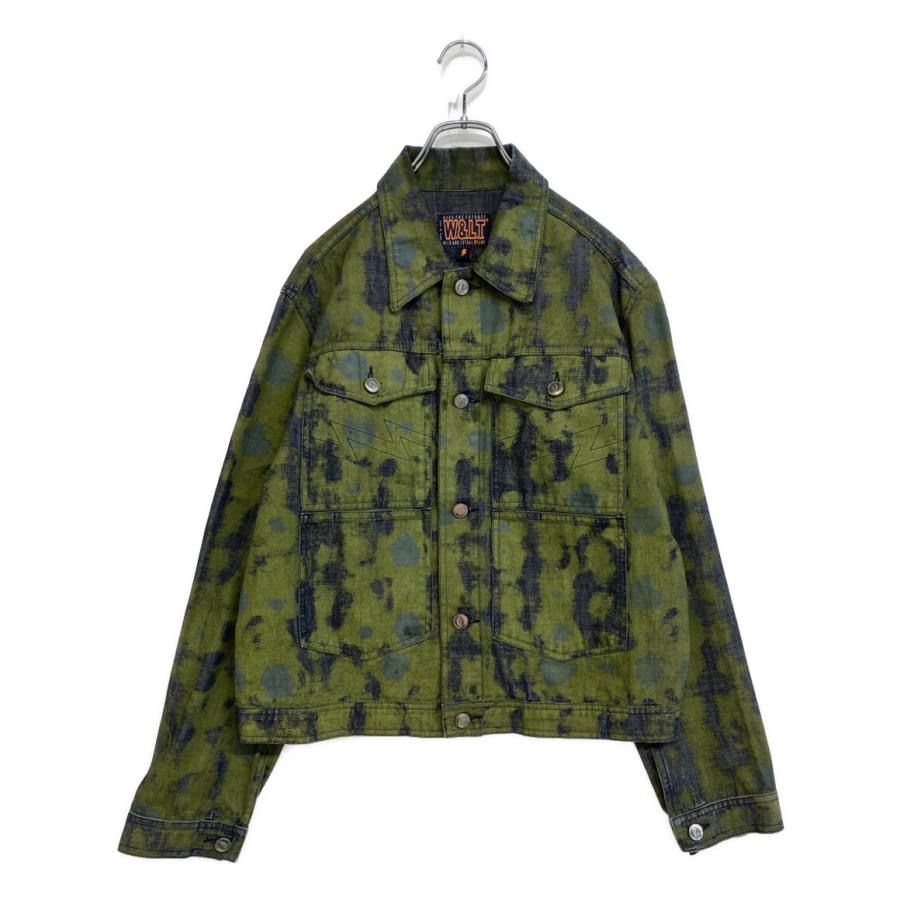90-00s W&LT 稲妻ステッチジャケット size M グリーン ウォルト