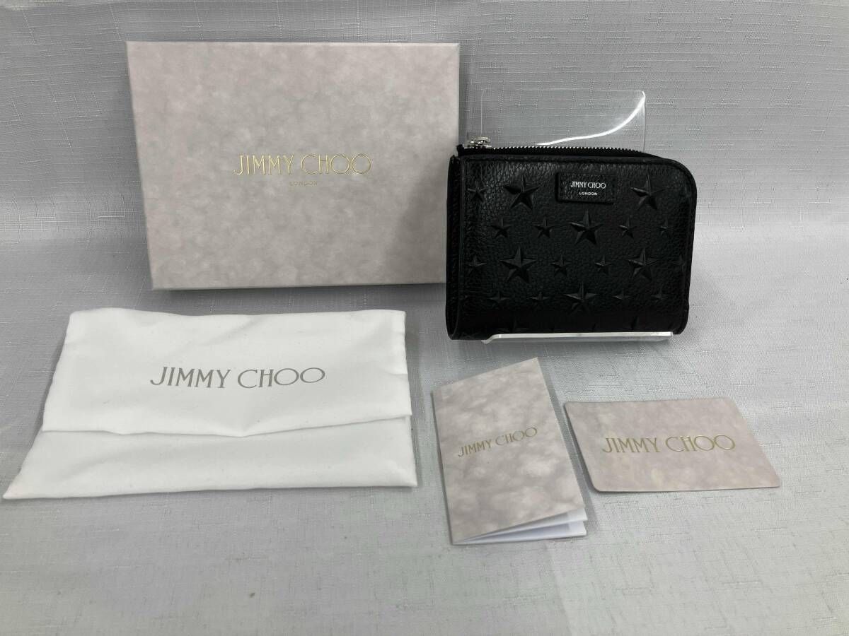 JIMMY CHOOジミー チュウ/二つ折り財布/ブラック