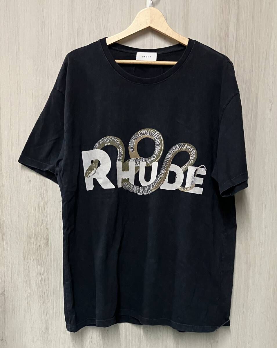Rhude/ルード/半袖Tシャツ/Snake Logo T-Shirt/サイズS/ブラック