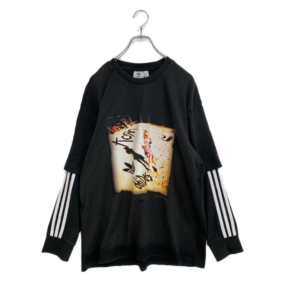 adidas × Korn Long Sleeve T-shirt JG1338 size M ブラック アディダス コーン