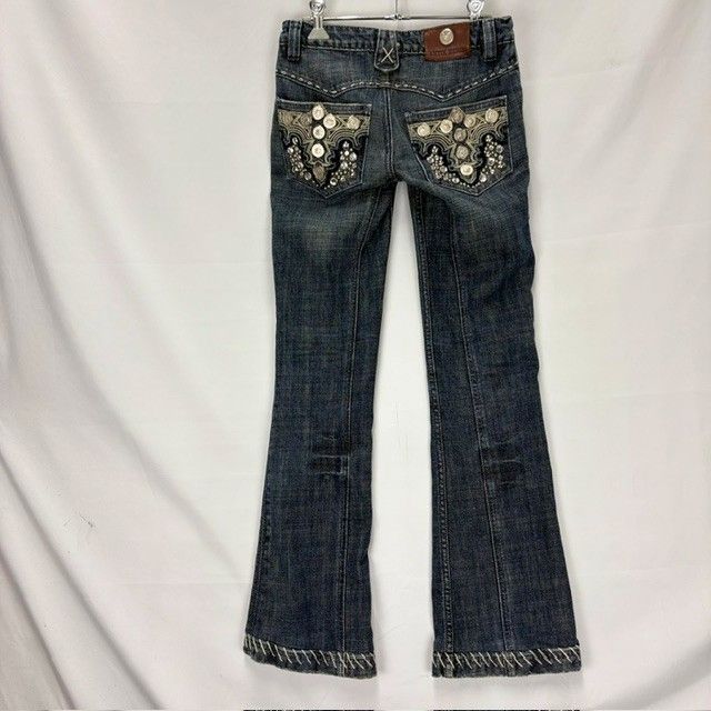 ANTIK DENIM ダメージ スタッズ ブーツカット デニム ジーンズ サイズ 