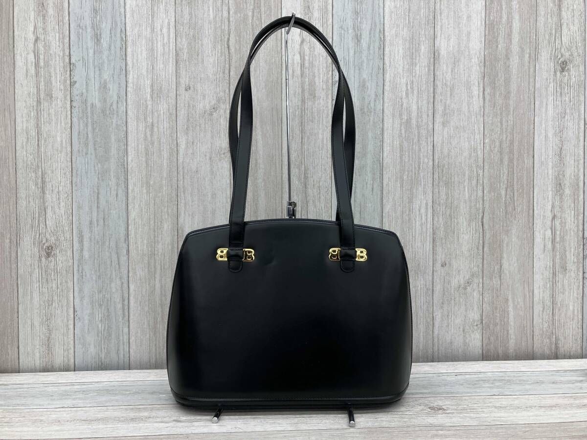 BALLY／バリー／ハンドバッグ／ヴィンテージ・レザーハンドバッグ／レザー／ブラック
