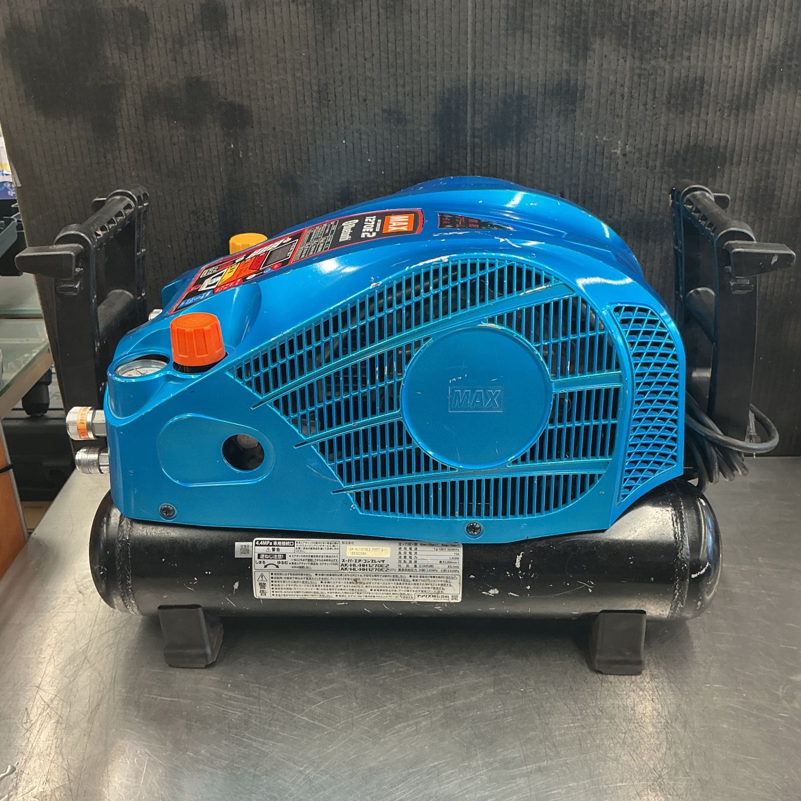 中古現状品】 マックス/MAX エアコンプレッサー AK-HL1270E2 アクア