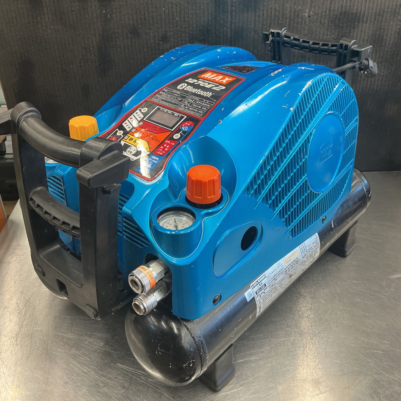 中古現状品】 マックス/MAX エアコンプレッサー AK-HL1270E2 アクア