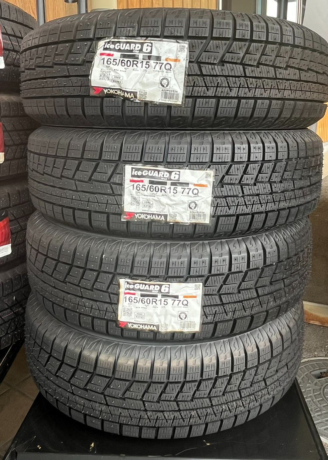 ヨコハマice GUARDIG60 165/60R15 ホイール 新品未使用】ヨコハマ iceGUARD iG60 165/60R15 2024年製 アルミ