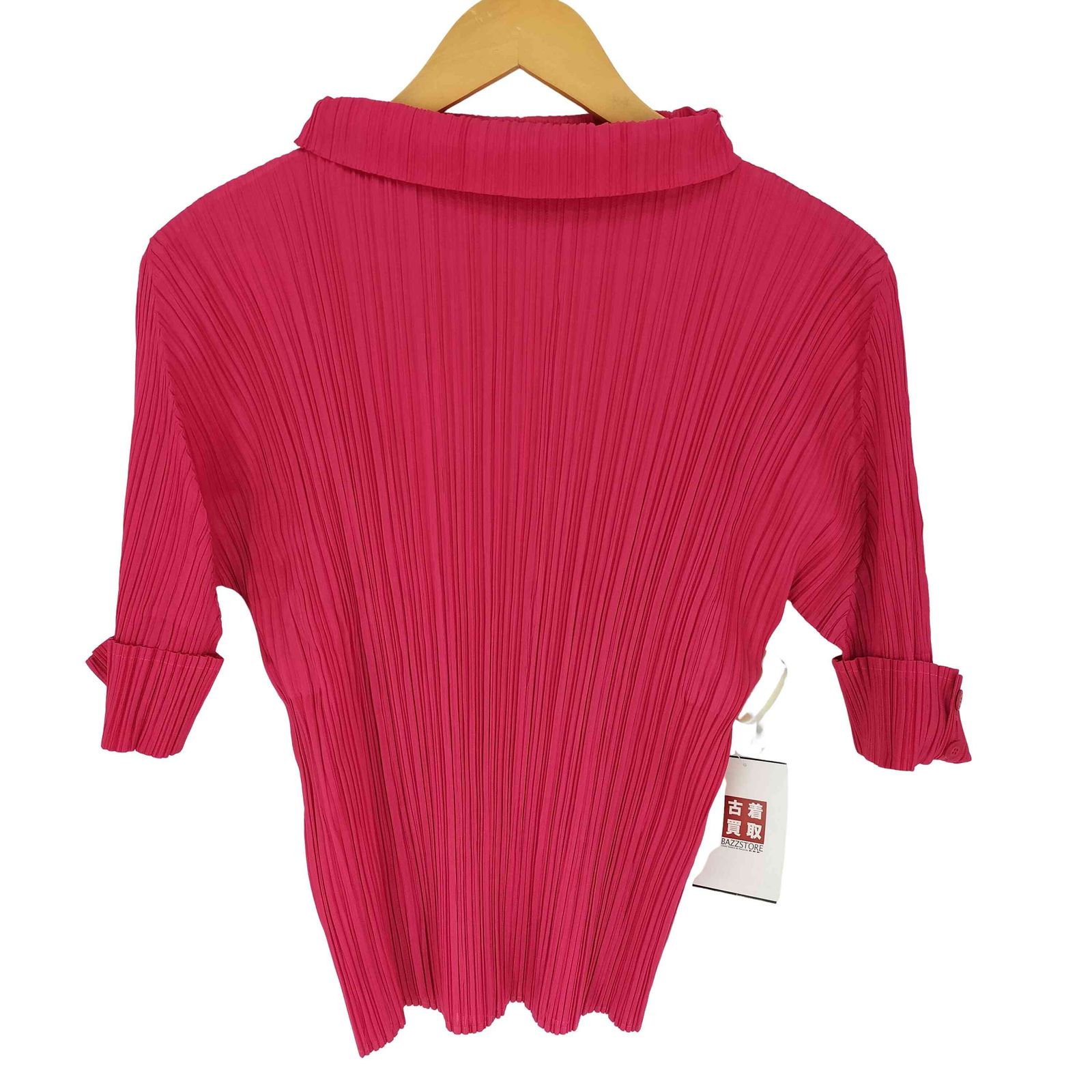 プリーツプリーズイッセイミヤケ PLEATS PLEASE ISSEY MIYAKE プリーツ クロップド スリーブ ハイネック カットソー レディース JPN：3