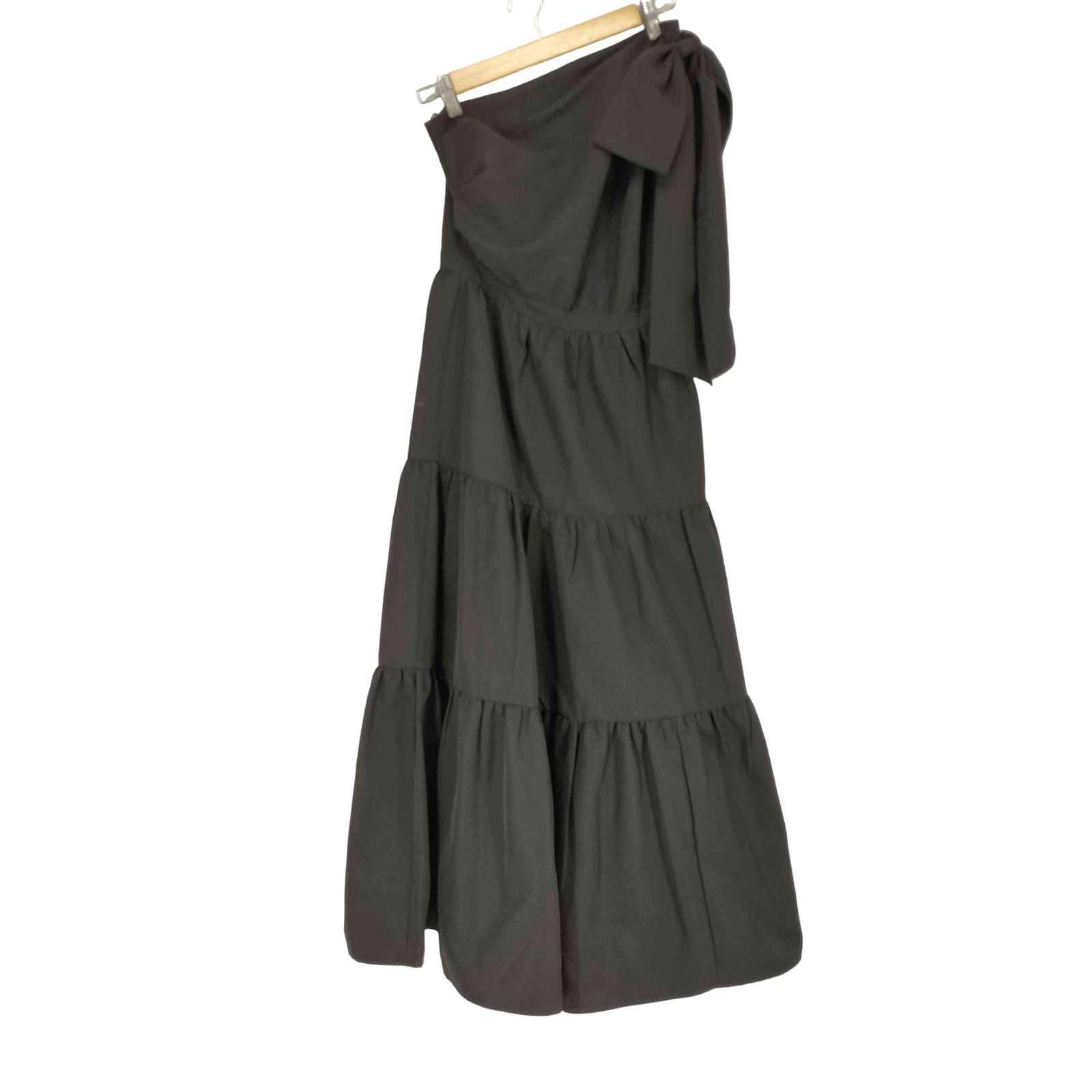 ユーズドフルギ USED古着 {{M me eme}} One shoulder ribbon flare onepiece ワンショルダーリボンフレアワンピース sweet レディース 表記無