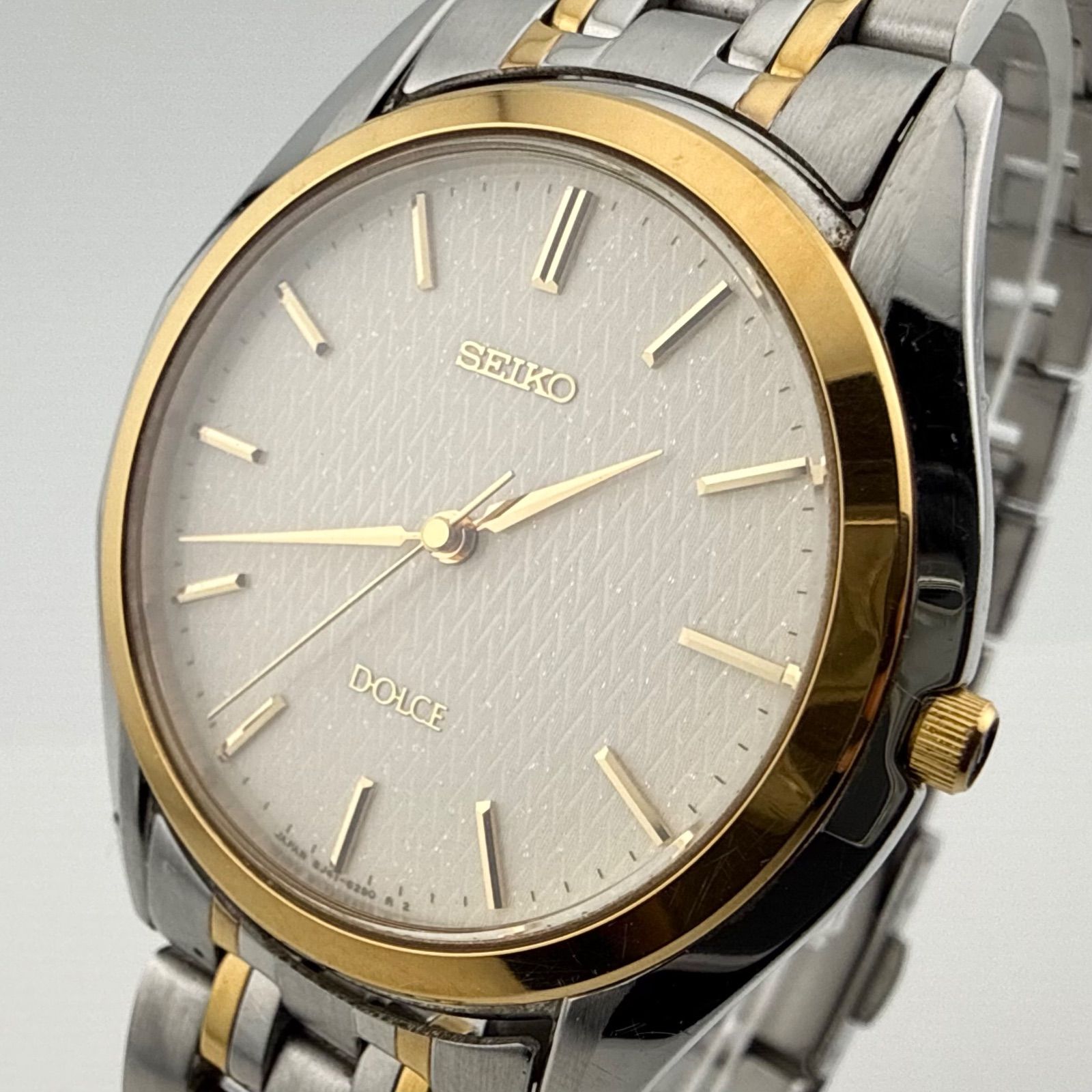 SEIKO 8J41-6160 セイコー DOLCE ドルチェ　メンズ　腕時計 クォーツ 稼働品 電池交換済み 【Q443】
