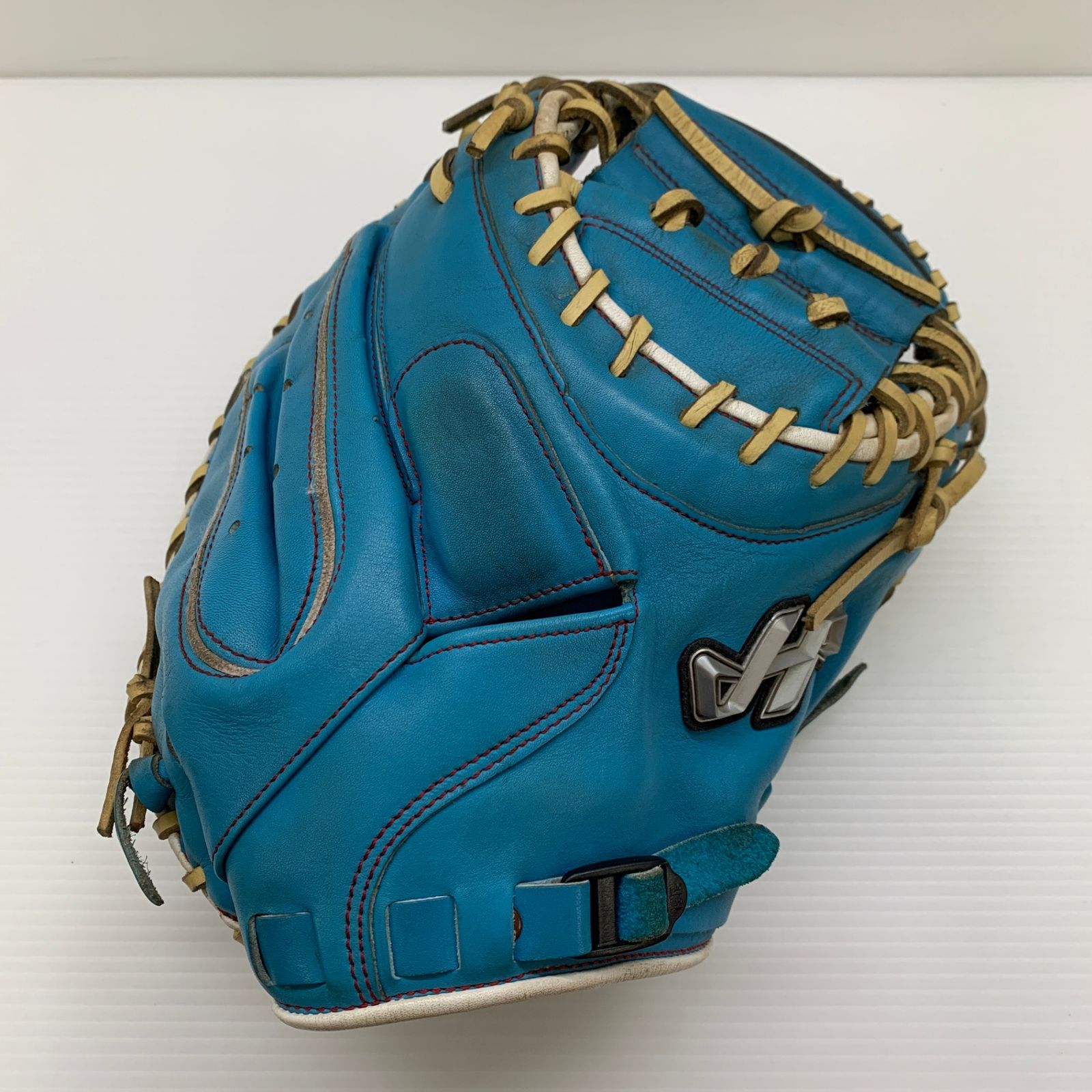 ハタケヤマ HATAKEYAMA PRO-M8LBK 軟式 大人 一般 キャッチャーミット 捕手 グローブ グラブ 右投げ 中古品 グローブ袋付き 野球 8876
