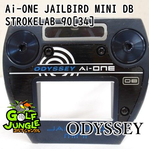 【中古】パター オデッセイ Ai-ONE JAILBIRD MINI DB STROKELAB 90[34] 3パター スチールカーボンシャフト おすすめ メンズ 右 [3798]