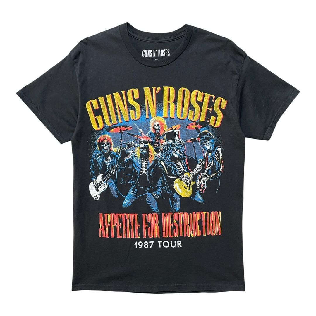 正規品 オフィシャル ガンズアンドローゼス 87'ツアー ロック バンドTシャツ 正規品 オフィシャル Guns N' Roses ガンズアンドローゼス 87'ツアー