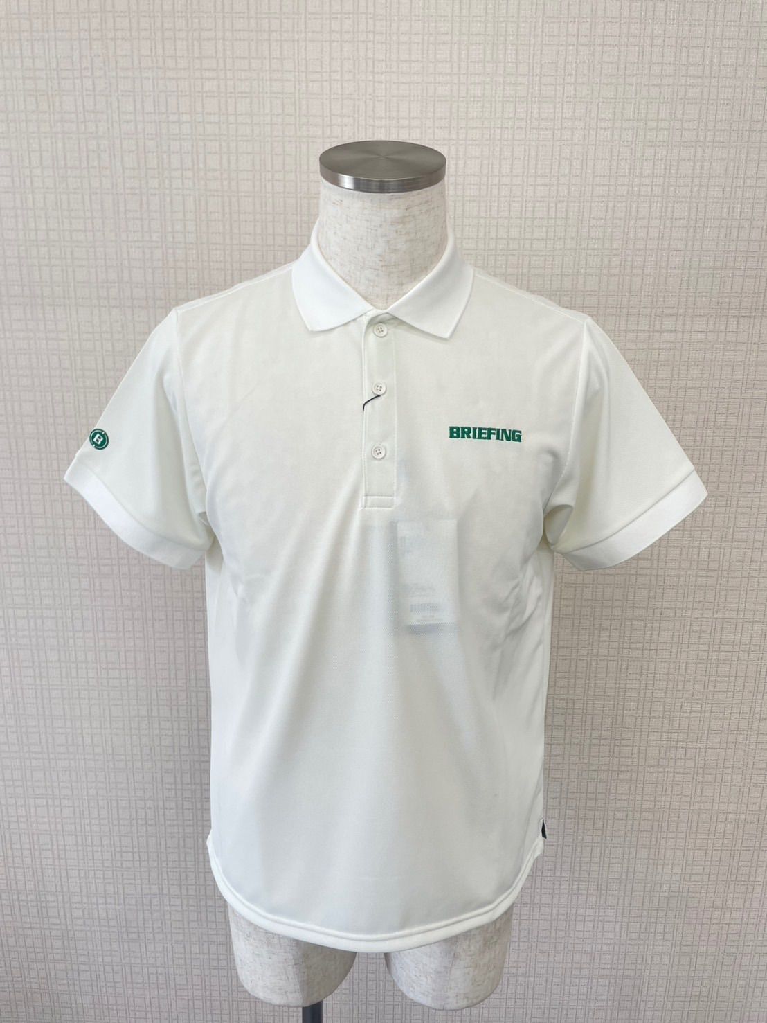 【新品・未使用】日本製 BRIEFING GOLF ポロシャツ EARTH ホワイト S