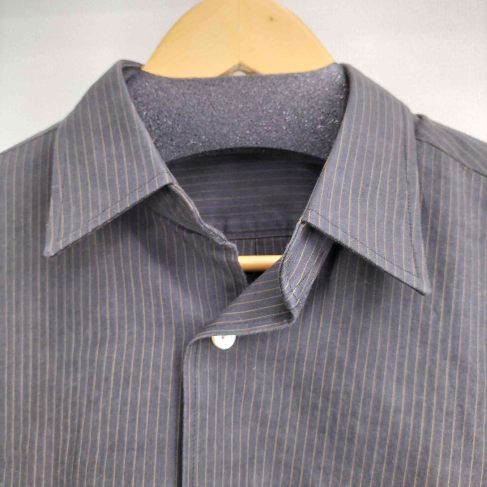 イッセイミヤケ ISSEY MIYAKE 80S 筆タグ ストライプ L/S シャツ 