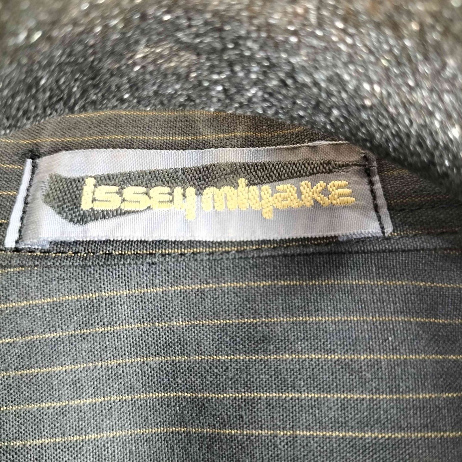 イッセイミヤケ ISSEY MIYAKE 80S 筆タグ ストライプ L/S シャツ 
