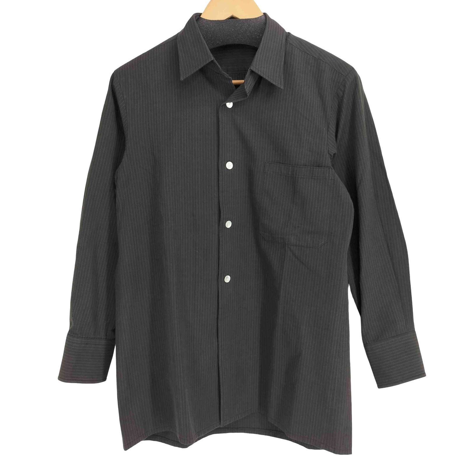 イッセイミヤケ ISSEY MIYAKE 80S 筆タグ ストライプ L/S シャツ 