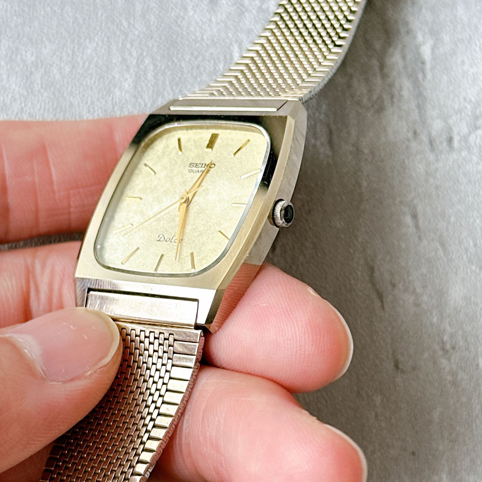 SEIKO DOLCE セイコー ドルチェ メッシュブレス テクスチャーダイヤル