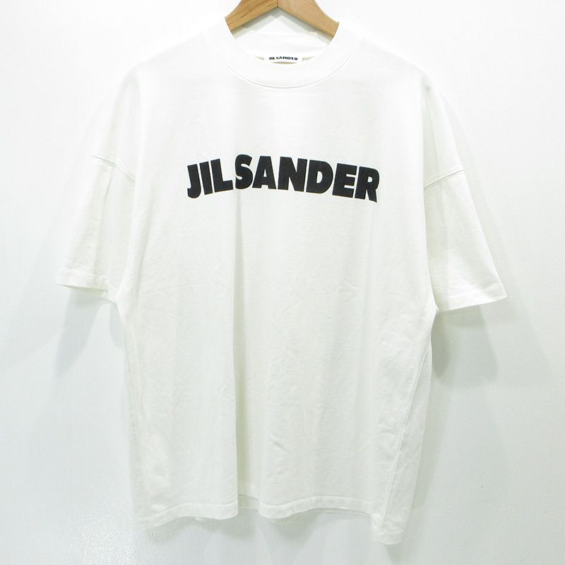 【三重本店】 中古 JIL SANDER | ジルサンダー ロゴプリント半袖Tシャツ JSCP707020 ホワイト サイズ：S 【108】