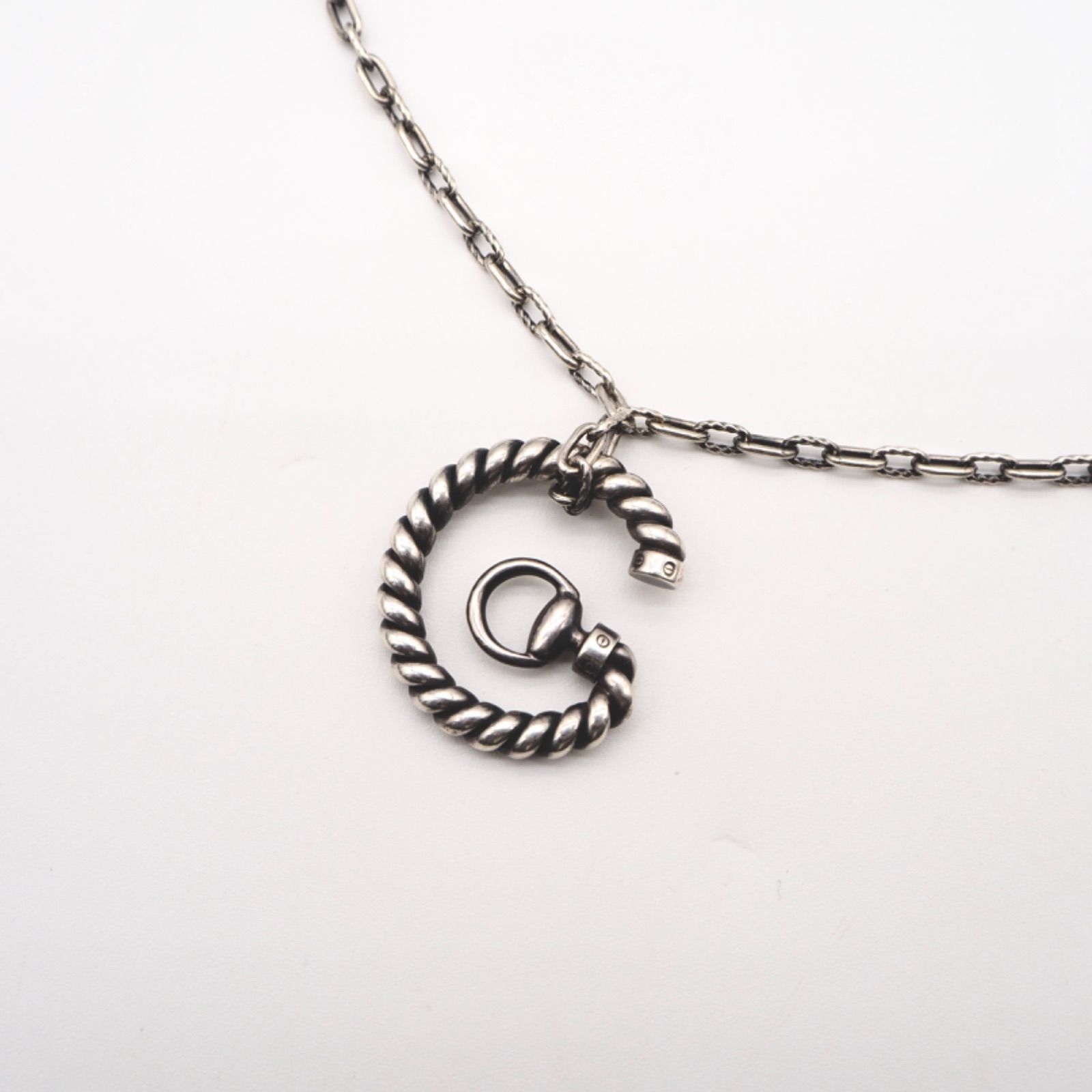 【希少】GUCCI ホースビットG ペンダント ネックレスシルバー925 グッチ