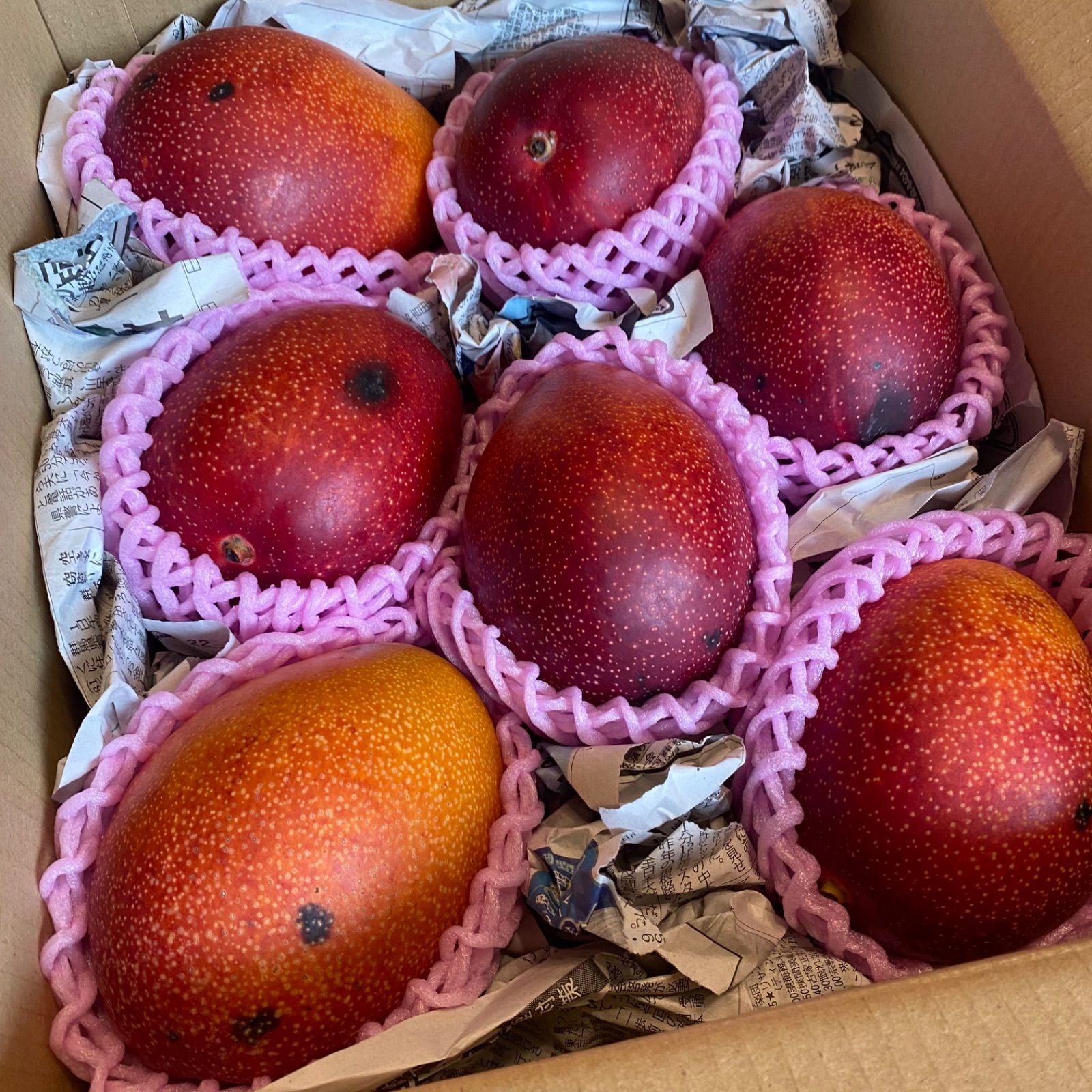 訳あり特大】宮崎完熟マンゴー4L 7玉約3.2kg - メルカリ