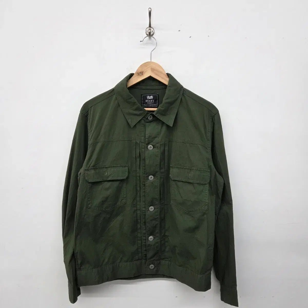 BEAMS テーラード グリーン ジャケット メンズM