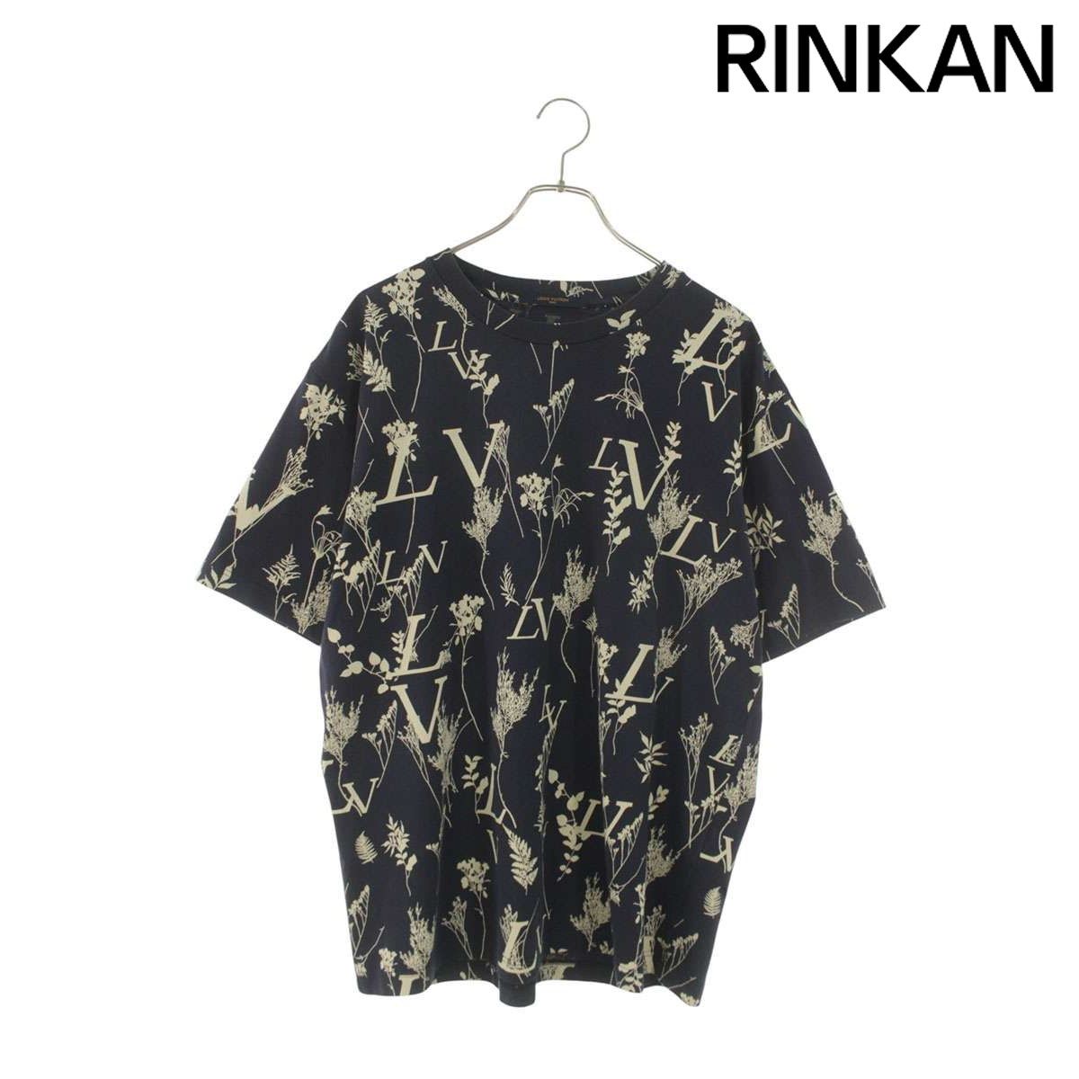 ルイヴィトン RM202M UYM HJY04W LVフラワー総柄Tシャツ メンズ XL