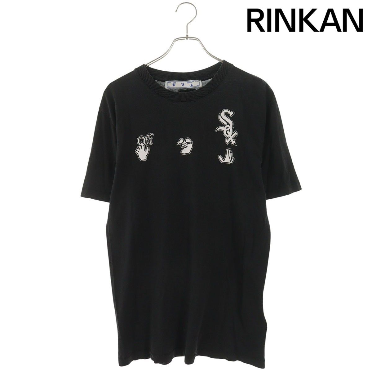 オフホワイト 21AW OMAA027G21JER006 MLBコラボナンバリング刺繍Tシャツ メンズ M