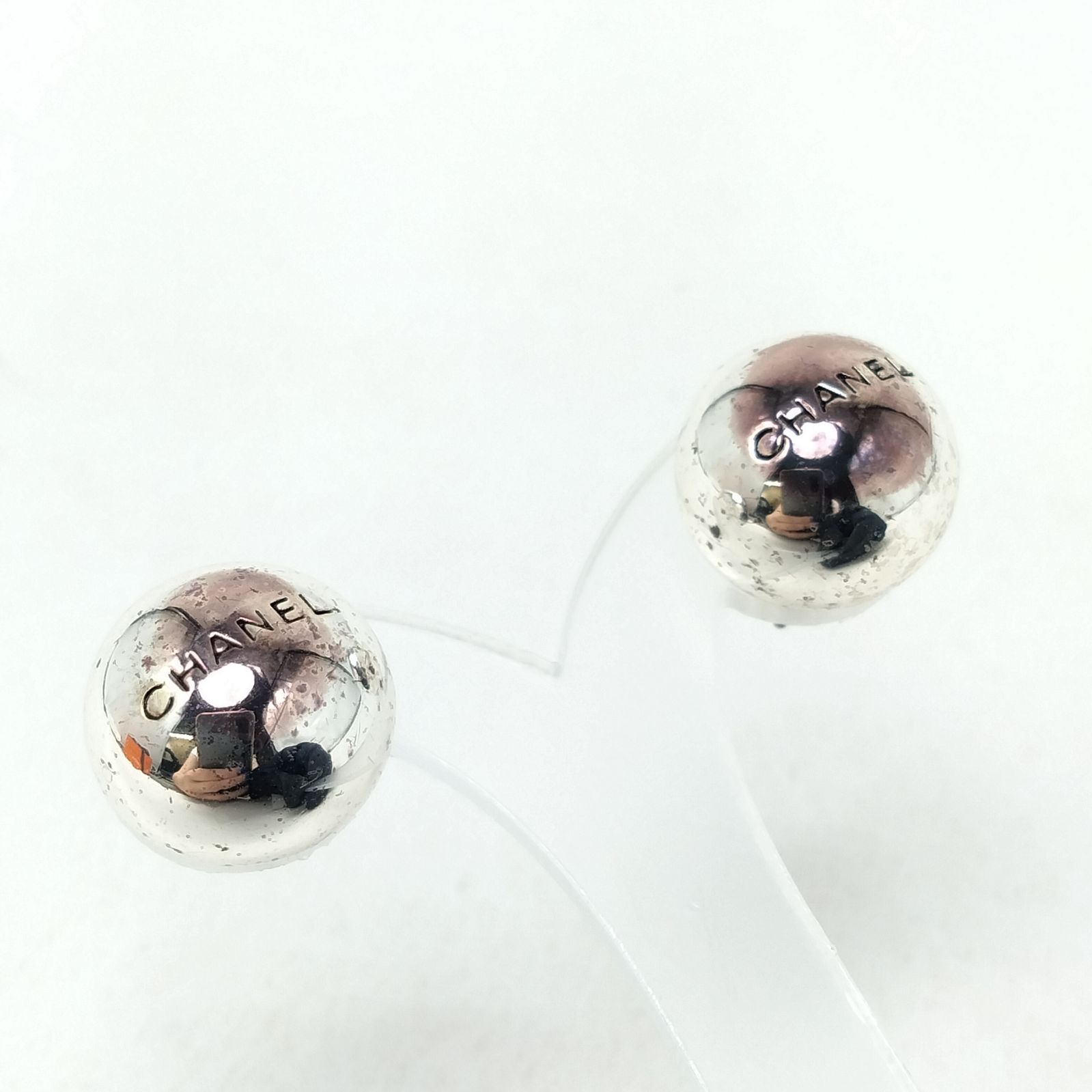 ✨️CHANEL✨️シャネル ロゴボール シルバー ピアス - メルカリ