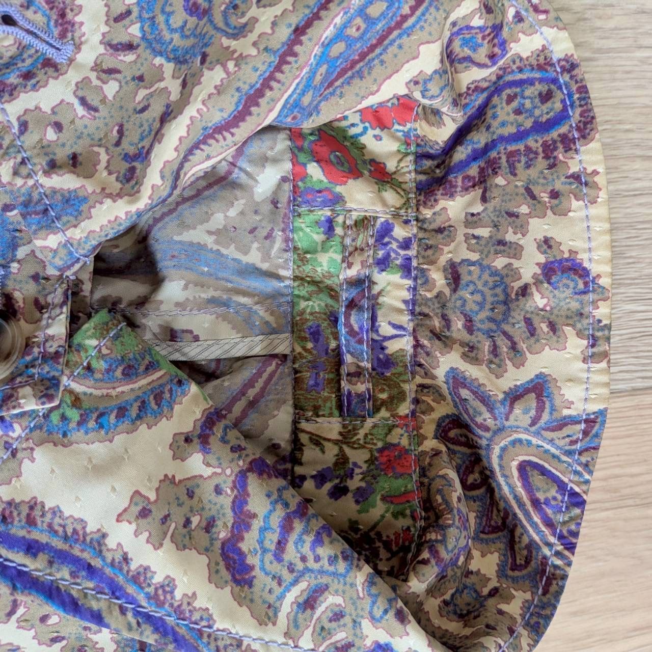 良品】ETRO エトロ ペイズリー柄 ベルト付き ステンカラーコート