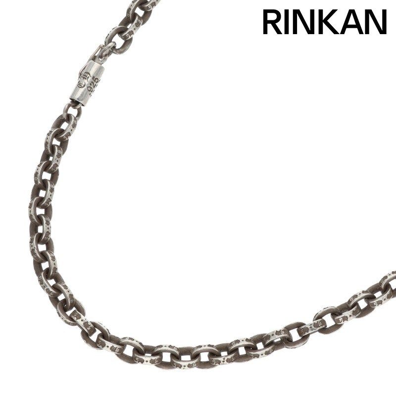 クロムハーツ PAPER CHAIN 18/ペーパーチェーン18inch シルバーネックレス メンズ 18inch
