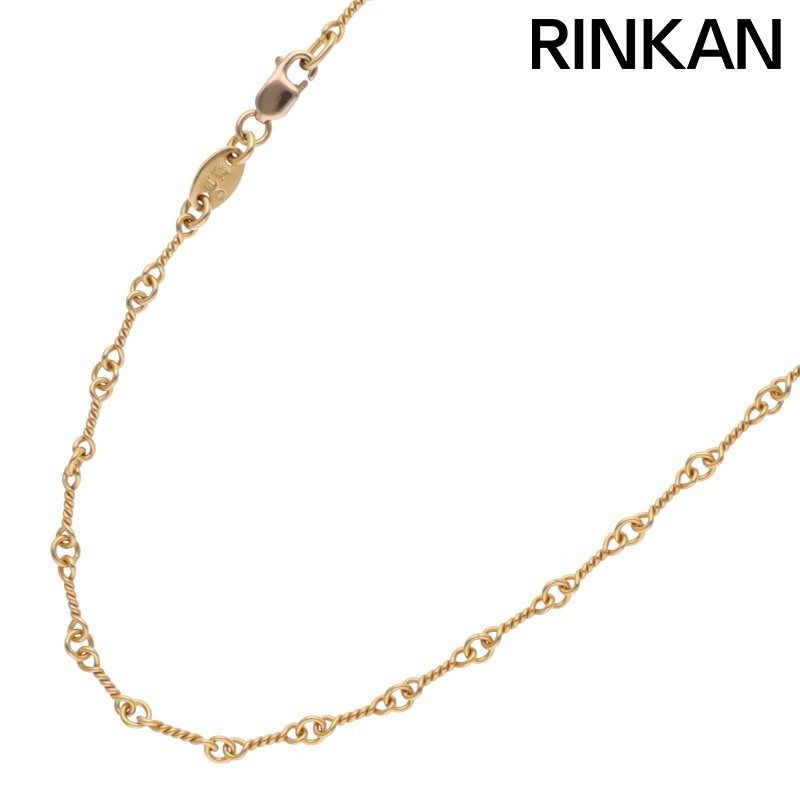 クロムハーツ 22K NECKCHAIN T18/ツイストチェーン18inch ゴールドネックレス メンズ 18inch