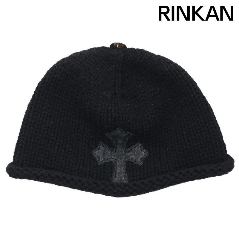 クロムハーツ BEANIE CASH クロスパッチ付きカシミアビーニー メンズ